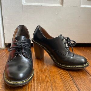 Dr. Martens Black Women's Heeled Lace-Up Shoes